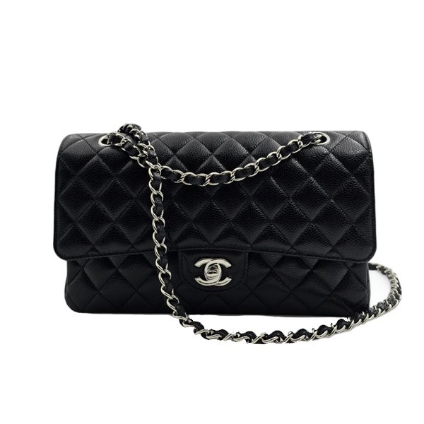 CHANEL 클래식 캐비어 플랩백 미디움 대여